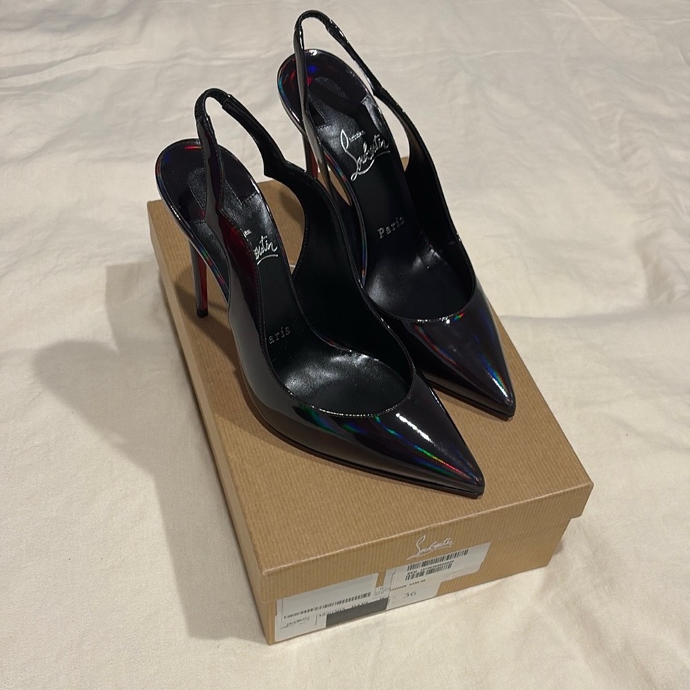 Elegant Black Slingback Heels